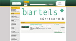 Desktop Screenshot of bartels-shop.de